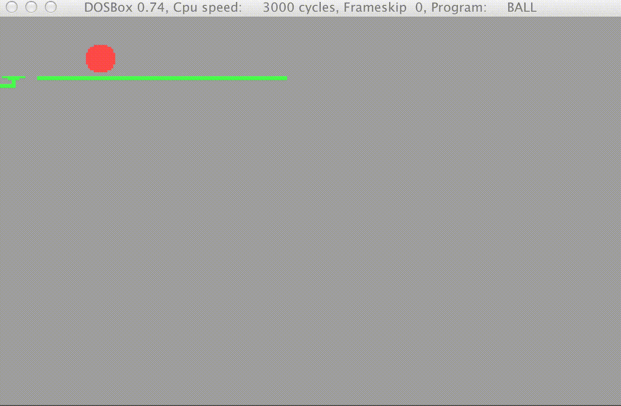 Ball program screenshot