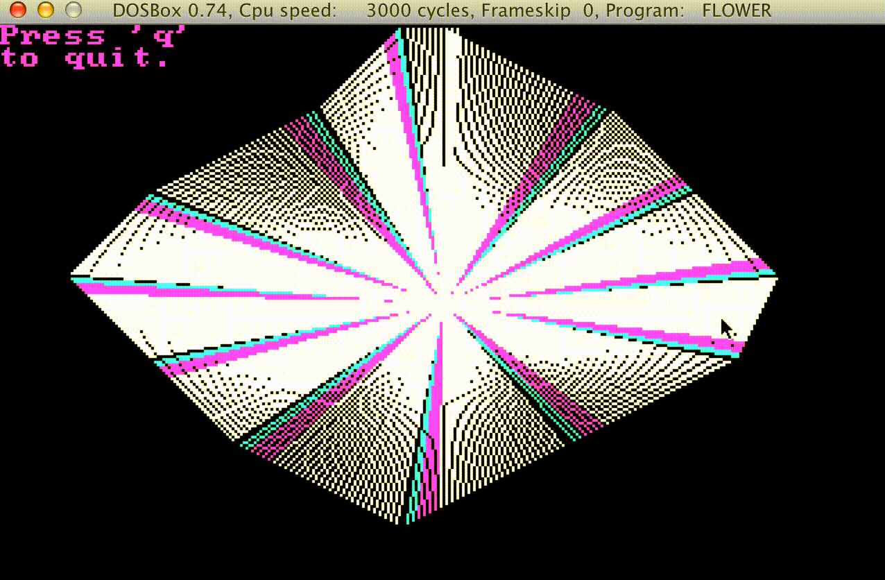 Flower program screenshot