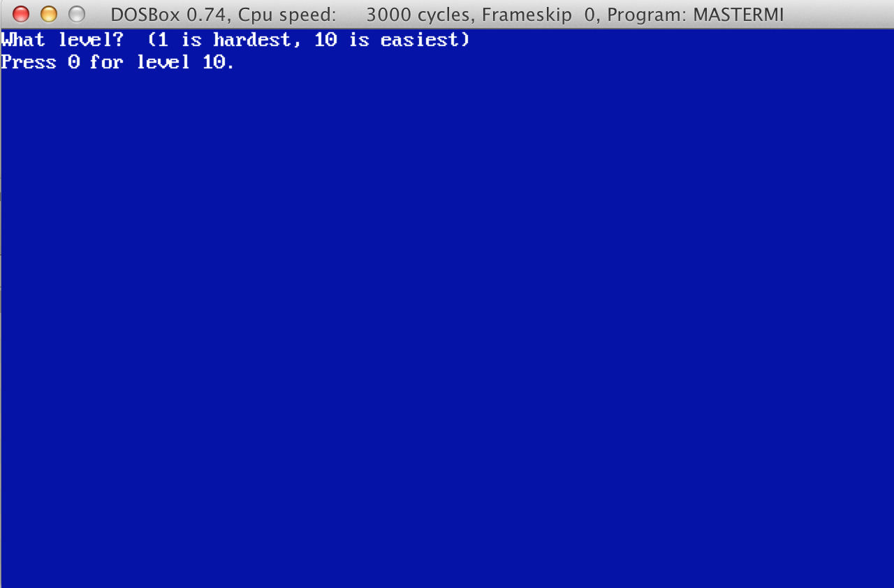 mastermind program screenshot