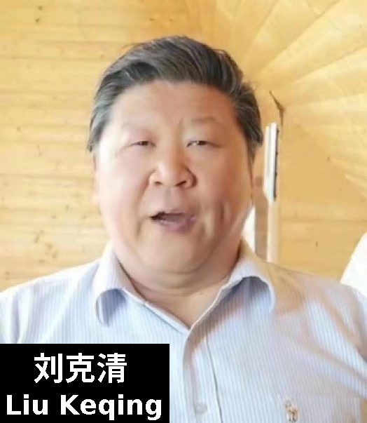 Liu Keqing singer Xi lookalike