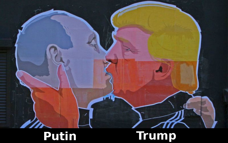 Putin Trump kiss
