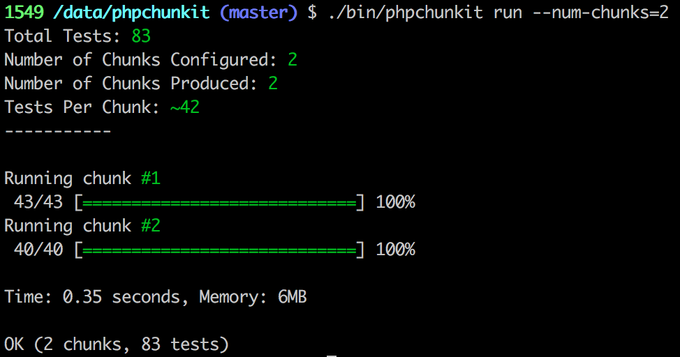 PHPChunkit Screenshot
