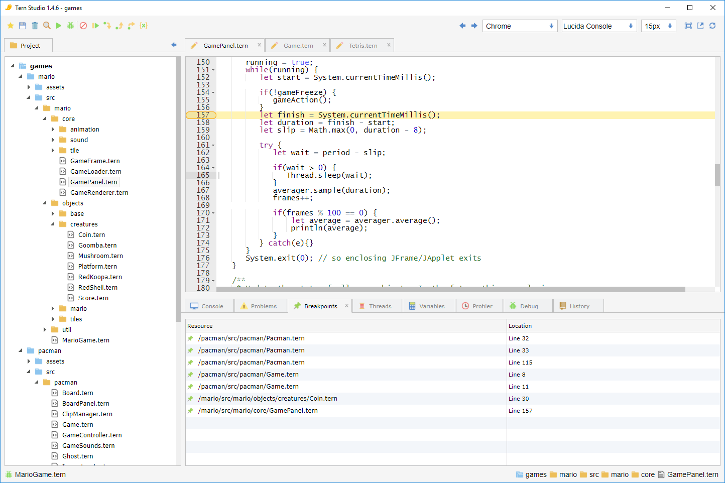 Developer Breakpoints