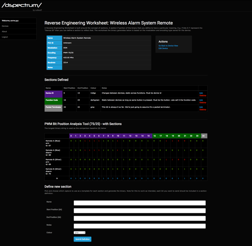 DSpectrumGUI Screenshot
